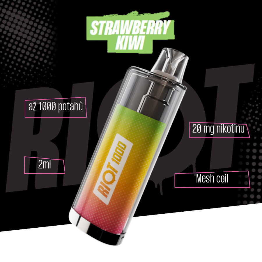 RIOT 1000 jednorázová e-cigareta
