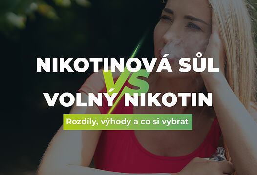 Nikotinová sůl vs. volný nikotin: rozdíly, výhody a co si vybrat