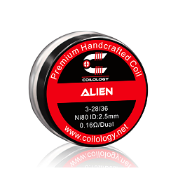 Předmotané spirálky Coilology Alien Ni80 (0,16ohm) (2ks)