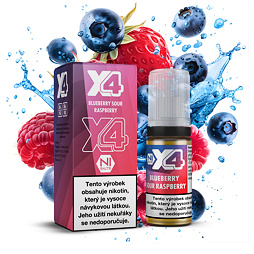 X4 Bar Juice Blueberry Sour Raspberry (Borůvka s malinou) 10ml