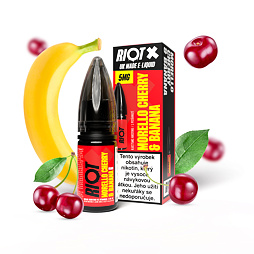 RIOT X Salt Morello Cherry & Banana (Kyselá višeň a banán) 10ml