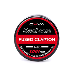 Předmotané spirálky OXVA Dual Core Fused Clapton Ni80 (0,34ohm) (10ks)