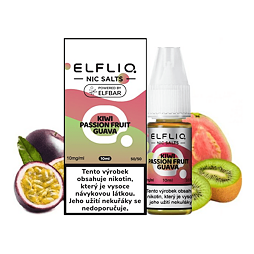 Elfliq Salt Kiwi Passion Fruit Guava (Kiwi, marakuja a guava) 10ml