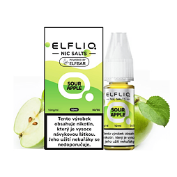 Elfliq Salt Sour Apple (Nakyslé jablko) 10ml