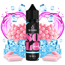 Příchuť Bombo Solo Juice S&V: Bubblegum Ice (Sladká žvýkačka na ledu)