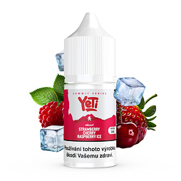 Příchuť Yeti Summit S&V: Strawberry Cherry Raspberry Ice (Ledová jahoda, třešeň a malina)