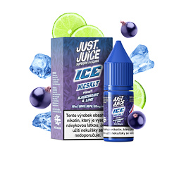 Just Juice Salt ICE Blackcurrant & Lime (Ledový černý rybíz & limetka) 10ml