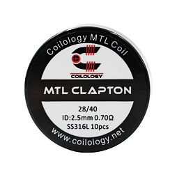 Předmotané spirálky Coilology MTL Series - MTL Clapton SS316L (0,7ohm) (10ks)