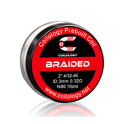 Předmotané spirálky Coilology Braided Ni80 (0,32ohm) (10ks)