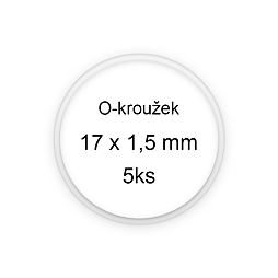 Sada O-kroužků / těsnění 17x1,5 mm (5ks)