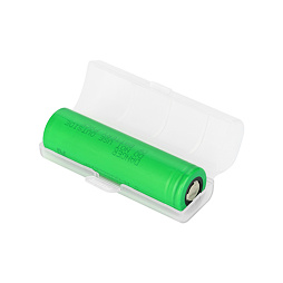 Plastové ochranné pouzdro pro baterii 18650 (1ks) (Mléčné)