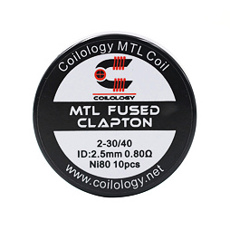 Předmotané spirálky Coilology MTL Series - MTL Fused Clapton Ni80 (0,8ohm) (10ks)