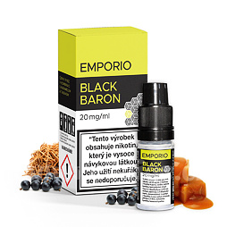 Emporio Salt Black Baron (Černý rybíz s karamelem a tabákem) 10ml
