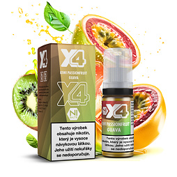 X4 Bar Juice Kiwi Passionfruit Guava (Kiwi, marakuja a guava) 10ml