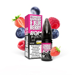 Riot Hybrid Salt Strawberry Raspberry Blueberry (Jahoda, malina a borůvka) 10ml