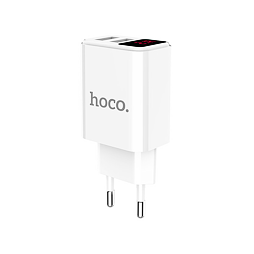 Nabíjecí adaptér do sítě Hoco C63A Dual USB (5V / 2,1A) (Bílý)