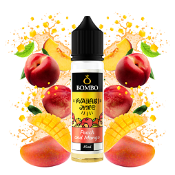 Příchuť Bombo Wailani Juice S&V: Peach and Mango (Broskev a mango) 15ml