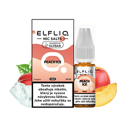 Elfliq Salt Peach Ice (Ledový broskvový džus) 10ml