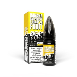 Riot Hybrid Salt Banana Raspberry & Dragon Fruit (Banán, malina & dračí ovoce) 10ml