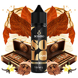 Příchuť Bombo Solo Juice S&V: Cubano Cream (Doutníkový tabák s krémem)