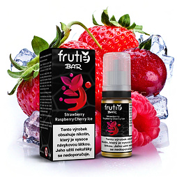 Frutie Bar Juice Strawberry Raspberry Cherry Ice (Ledová jahoda, malina a třešeň) 10ml