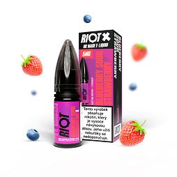 RIOT X Salt Blueberry Sour Strawberry (Kyselá borůvka a jahoda) 10ml
