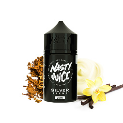 Příchuť Nasty Juice S&V: Silver (Tabák s vanilkovým pudinkem) 20ml