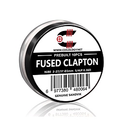 Předmotané spirálky Coilology Sandvik Fused Clapton Ni80 (10ks)