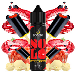Příchuť Bombo Solo Juice S&V: Drakulin Icecream (Jahodovo-vanilková zmrzlina s colou)