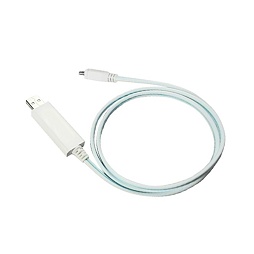 Svítící micro USB kabel 2.0 (Bílý) (80cm)
