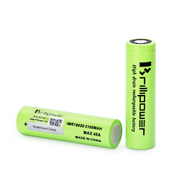 Baterie Brillipower IMR 18650 40A (3100mAh)