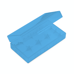 Plastové ochranné pouzdro pro baterie 2x18650 (Modré)
