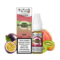 Elfliq Salt Kiwi Passion Fruit Guava (Kiwi, marakuja a guava) 10ml