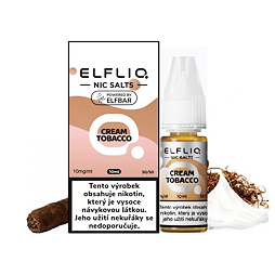 Elfliq Salt Cream Tobacco (Tabák s krémem) 10ml