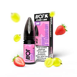 RIOT X Salt Grape & Strawberry (Hroznové víno a jahoda) 10ml