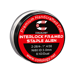 Předmotané spirálky Coilology Interlock Framed Staple Alien Ni80 (0,1ohm) (2ks)
