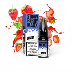 Riot BAR EDTN Salt Strawberry Maxx (Jahodový energeťák) 10ml