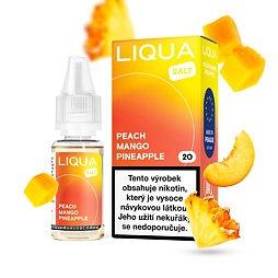 LIQUA Salt Peach Mango Pineapple (Mango, ananas a broskev) 10ml