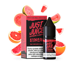 Just Juice Salt Blood Orange, Citrus & Guava (Červený pomeranč, citron a guava) 10ml
