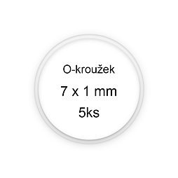 Sada O-kroužků / těsnění 7x1 mm (5ks)