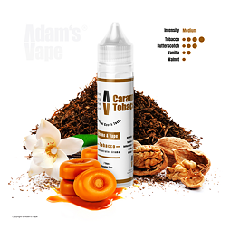 Příchuť Adams vape S&V: Caramel Tobacco (Tabák se slaným karamelem a ořechy) 12ml