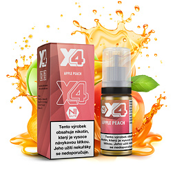 X4 Bar Juice Apple Peach (Zelené jablko s broskví) 10ml