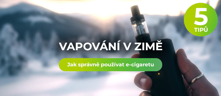 Vapování v zimě: 5 tipů, jak správně používat e-cigaretu v mrazivém počasí