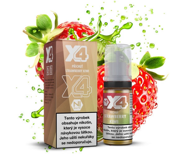 X4 Bar Juice Strawberry Kiwi (Jahoda a kiwi) 10ml
