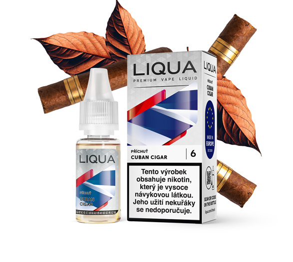 LIQUA Cuban Cigar (Doutníkový tabák) 10ml