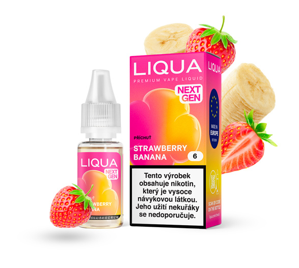 LIQUA Strawberry Banana (Jahoda a banán) 10ml