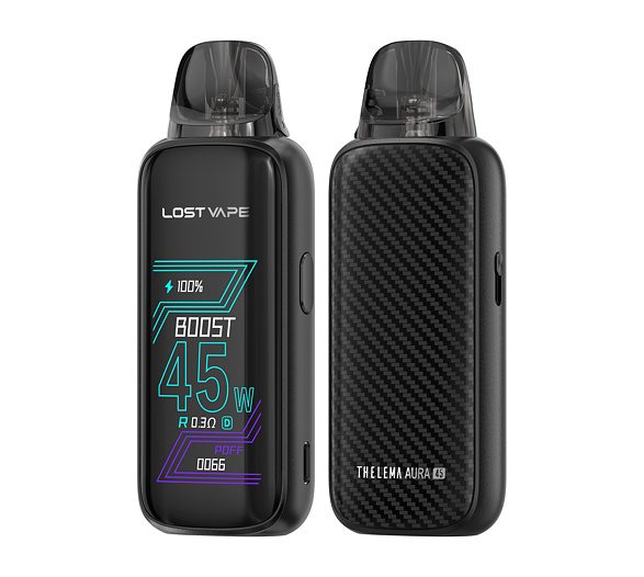 Lost Vape Thelema Aura 45 Pod Kit (Carbon Black)