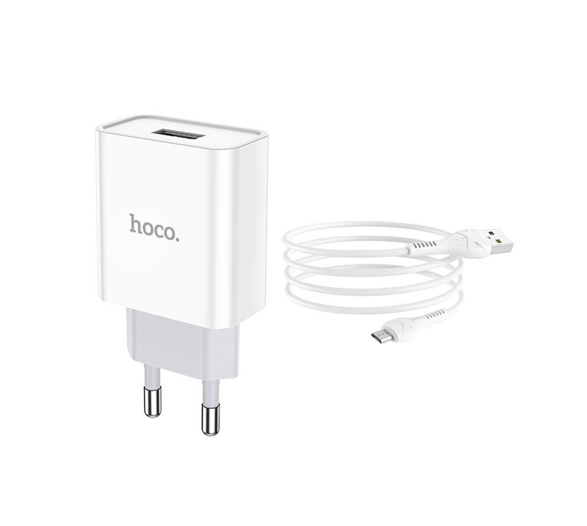 Nabíječka Hoco C81 Asombroso Micro USB (5V / 2,1A) (Bílá)