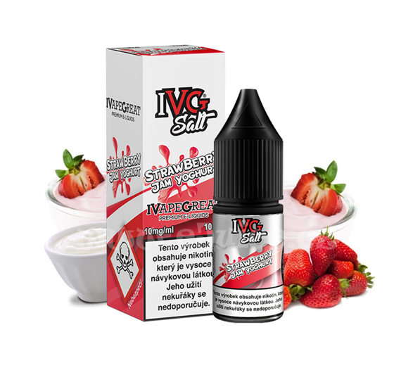 IVG Salt Strawberry Jam Yoghurt (Jogurt s jahodovým džemem) 10ml