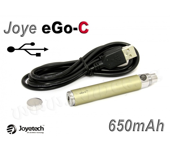 Baterie Joyetech eGo-C / USB passthrough (650mAh) (Titanová)